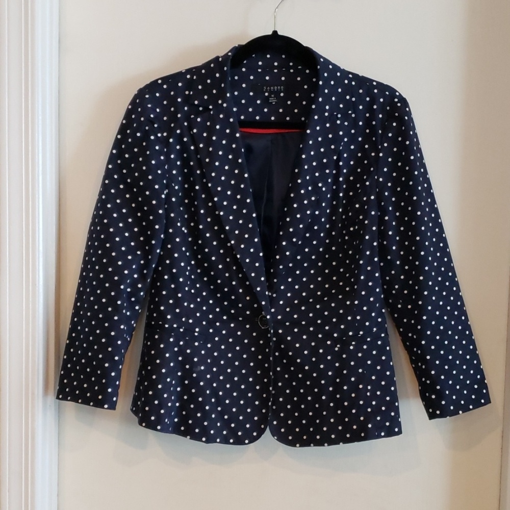 Polka dot blazer NWOT